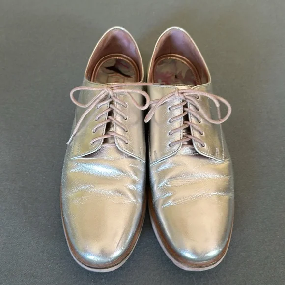 Ted Baker Silver Oxford Shoes - Picture 5 of 6